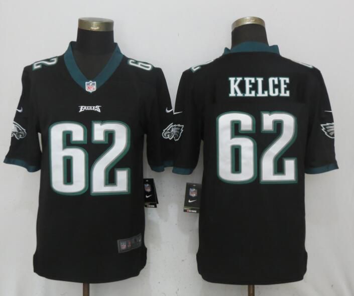 Men Philadelphia Eagles 62 Kelce Black Vapor Untouchable NEW Nike Limited Playey NFL Jerseys